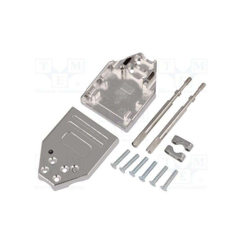 1 pcs x ENCITECH - DTZI09-K - Enclosure: for D-Sub connectors, D-Sub 9pin,D-Sub HD 15pin