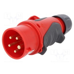 1 pcs x PCE - 0153-6 - Connector: AC supply 3-phase, plug, male, 16A, 400VAC, IEC 60309