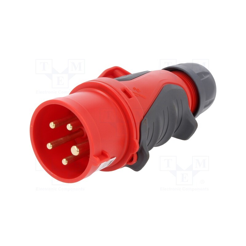 1 pcs x PCE - 0153-6 - Connector: AC supply 3-phase, plug, male, 16A, 400VAC, IEC 60309