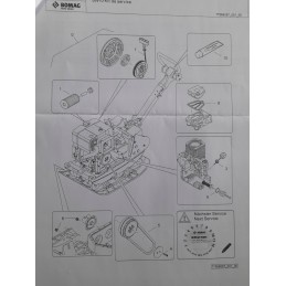 Original service kit for bomag bpr 50 55d 60 65d
