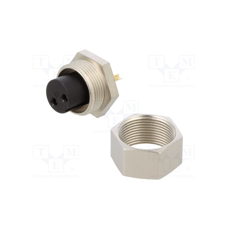 1 pcs x BINDER - 09 0074 00 02 - Connector: M9, socket, female, Plating: gold-plated, 125V, IP40