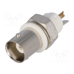 1 pcs x TE Connectivity - 5227726-3 - Socket, BNC, female, insulated, straight, 50Ω, soldering, VALOX
