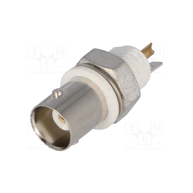 1 pcs x TE Connectivity - 5227726-3 - Socket, BNC, female, insulated, straight, 50Ω, soldering, VALOX