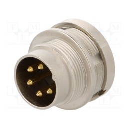 1 pcs x LUMBERG - 0314 05-1 - Connector: M16, socket, male, soldering, PIN: 5, 5A, 250V, IP68