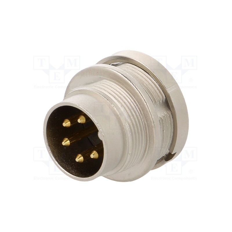 1 pcs x LUMBERG - 0314 05-1 - Connector: M16, socket, male, soldering, PIN: 5, 5A, 250V, IP68