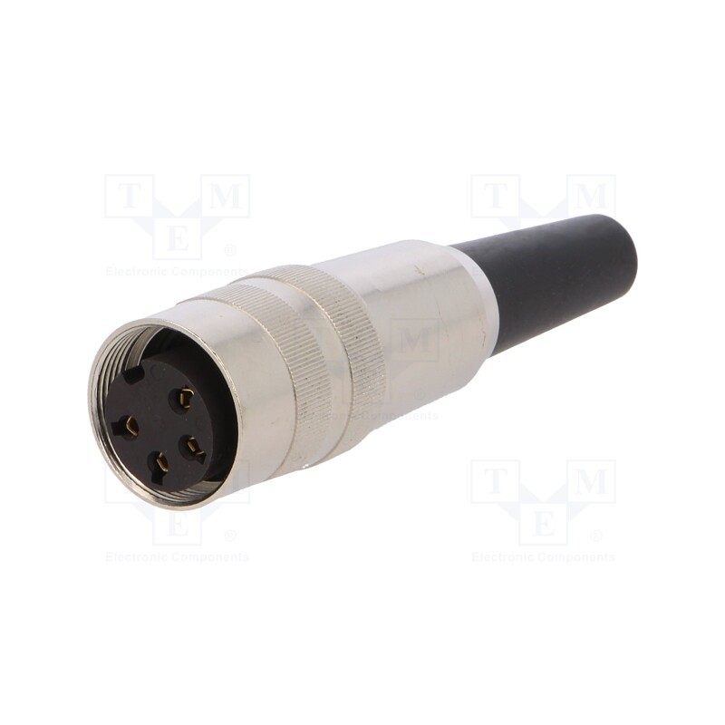 1 pcs x LUMBERG - KV 40 - Connector: M16, plug, female, soldering, for cable, PIN: 4, 5A, 250V