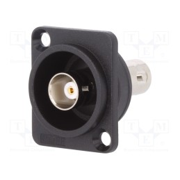 1 pcs x CLIFF - CP303090 - Coupler, BNC socket,both sides, 50Ω, black, Mat: plastic, FT