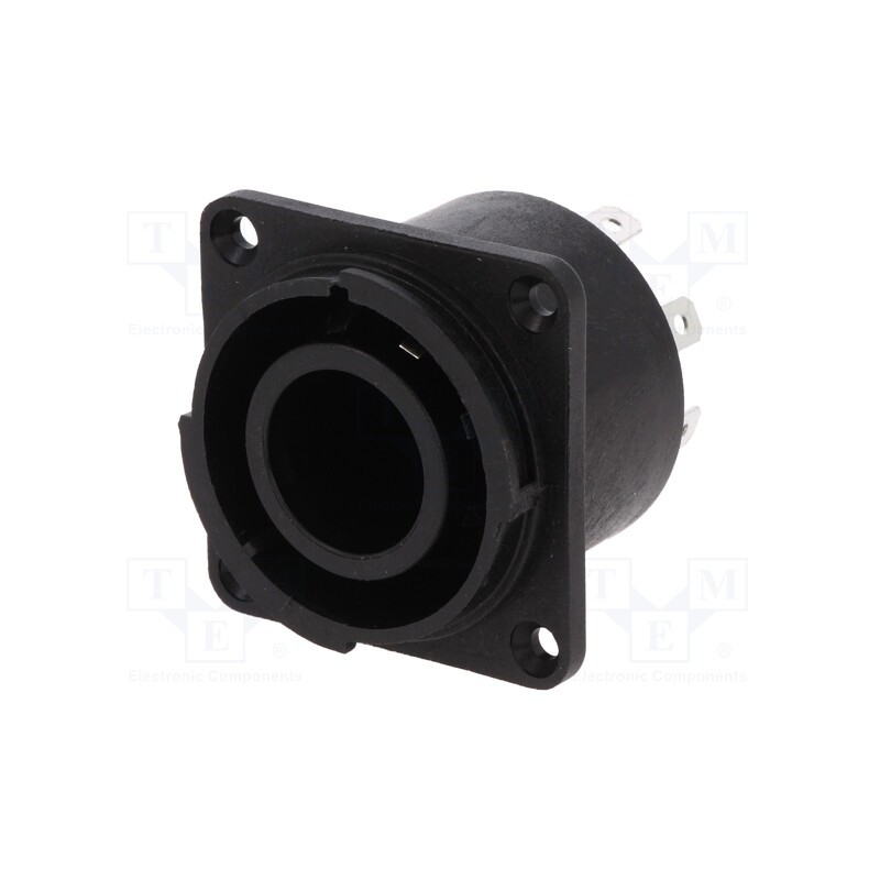 1 pcs x CLIFF - FCR2074 - Connector: circular, 4.8mm connectors,soldering, CLIFFCON, 10A