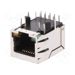 1 pcs x BEL FUSE - SI-61001-F - Socket, RJ45, PIN: 8, shielded,with LED, Layout: 8p8c, THT