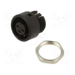 1 pcs x BINDER - 09 0978 00 03 - Connector: circular, 710, 125V, PIN: 3, socket, female, soldering