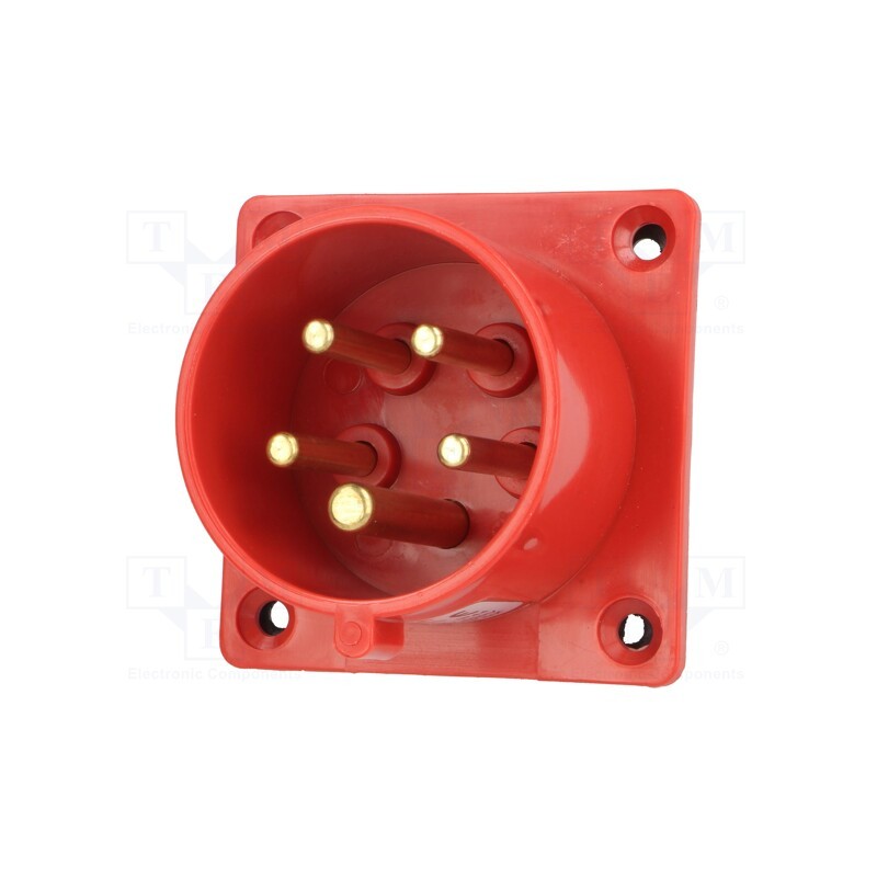 1 pcs x PAWBOL - B.1930 - Connector: AC supply 3-phase, socket, male, 16A, 400VAC, IEC 60309