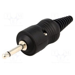 1 pcs x CLIFF - CL2075 - Plug, Jack 6,3mm, mono, ways: 2, straight, Jumbo, 15mm