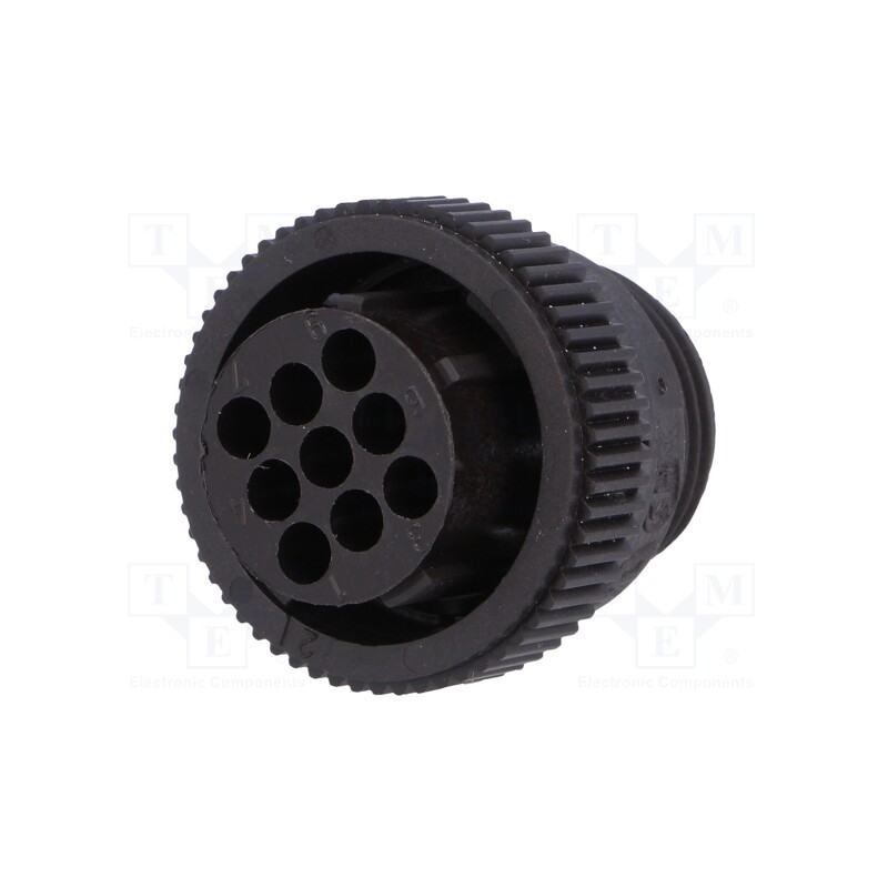 1 pcs x TE Connectivity - 182645-1 - Plug, female, PIN: 9, w/o contacts, CPC Series 1, for cable