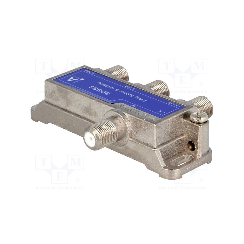 1 pcs x TELESTE - 3DSS3 - Splitter, screw, 1218MHz, 3D Line, Output: F female x3, SPC-B