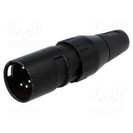 1 pcs x DELTRON - 709-0500 - Plug, XLR, male, PIN: 5, straight, for cable, soldering, 50V, 7.5A