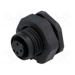 1 pcs x AMPHENOL LTW - MSAP-03PFFP-SF8002 - Socket, M12, PIN: 3, female, A code-DeviceNet / CANopen, THT, IP68