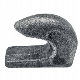 Forged hook of the loader bucket on the axle roller