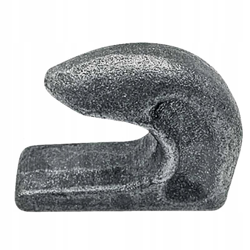 Forged hook of the loader bucket on the axle roller