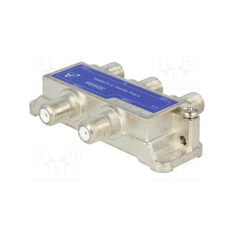 1 pcs x TELESTE - 3DSS4 - Splitter, screw, 1218MHz, 3D Line, Output: F female x4, SPC-B
