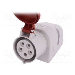 1 pcs x PAWBOL - B.1036SZ - Connector: AC supply 3-phase, socket, female, 16A, 400VAC, IP44