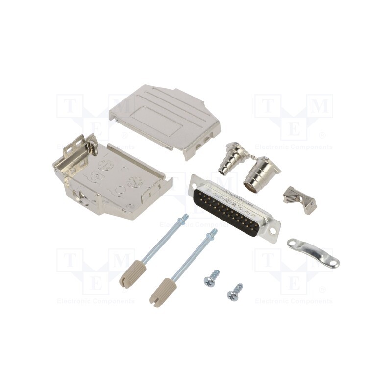 1 pcs x Amphenol Communications Solutions - L17DPPK25-M+L717SDB25P - D-Sub, PIN: 25, male, straight, soldering, for cable, gold 