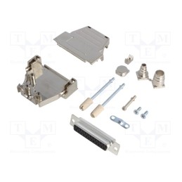 1 pcs x ENCITECH - DSSK25-M-DMS-K - D-Sub, PIN: 25, plug, female, soldering, for cable, black