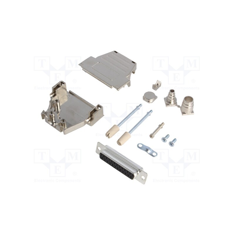 1 pcs x ENCITECH - DSSK25-M-DMS-K - D-Sub, PIN: 25, plug, female, soldering, for cable, black