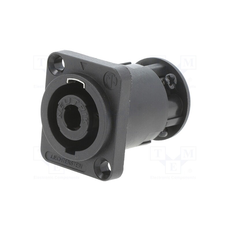 1 pcs x NEUTRIK - NL4MP-ST - SPEAKON PANEL 4POLE ST