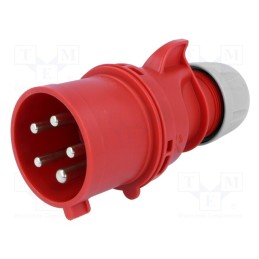 1 pcs x PCE - 025-6 - Connector: AC supply 3-phase, plug, male, 32A, 400VAC, IEC 60309