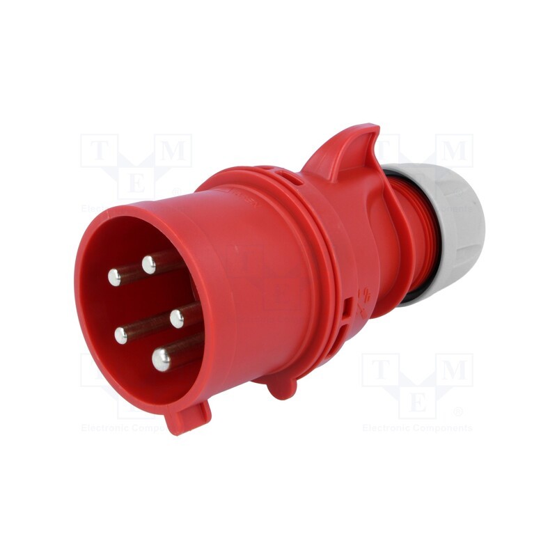 1 pcs x PCE - 025-6 - Connector: AC supply 3-phase, plug, male, 32A, 400VAC, IEC 60309