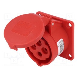 1 pcs x PCE - 314-6 - Connector: AC supply 3-phase, socket, female, 16A, 400VAC, IP44