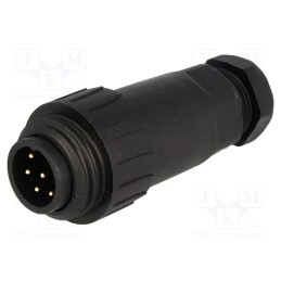 1 pcs x WEIPU - WA22J7TE1-8MM - Plug, WA22, male, PIN: 7, 6+PE, IP67, 7÷8.5mm, 10A, soldering, 250V