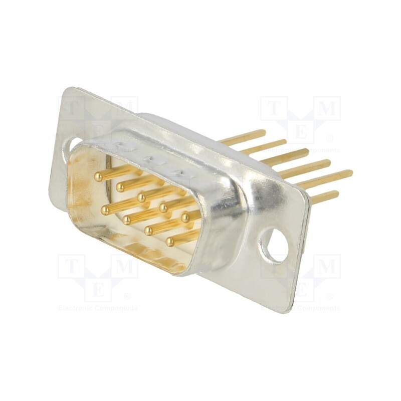 1 pcs x Deltron AG - DTS09PW3/2 - D-Sub, PIN: 9, socket, male, on PCBs, angled, THT