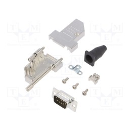 1 pcs x ENCITECH - 6355-0042-21 - D-Sub, PIN: 9, plug, male, soldering, for cable, black