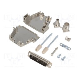 1 pcs x ENCITECH - DSSK25-M-DBP-K - D-Sub, PIN: 25, plug, male, soldering, for cable, black