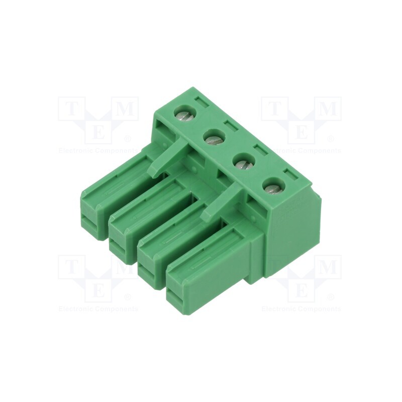 1 pcs x PHOENIX CONTACT - PC 4/ 4-ST-7,62 1804920 - Pluggable terminal block, 7.62mm, ways: 4, straight, plug, female