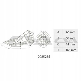 Bucket tooth new type cat 2085235