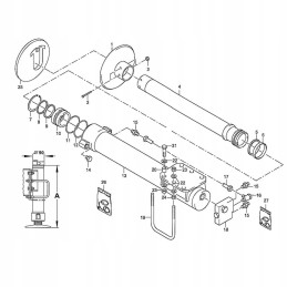 Atlas support lock, 3 holes in a line