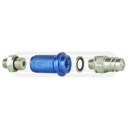 Euro M22 plug, blue hydrolider marker