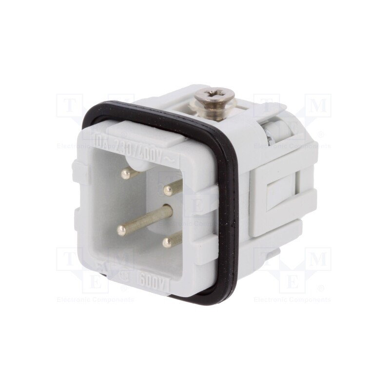 1 pcs x AMPHENOL - C14610A0030024 - Connector: HDC, contact insert, male, C146, PIN: 4, 3+PE, size A3