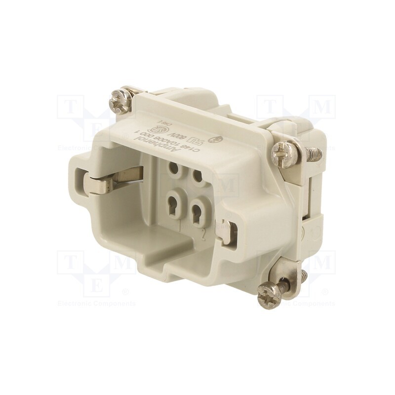 1 pcs x AMPHENOL - C14610A0060001 - Connector: HDC, contact insert, male, C146,heavy|mate E, PIN: 6