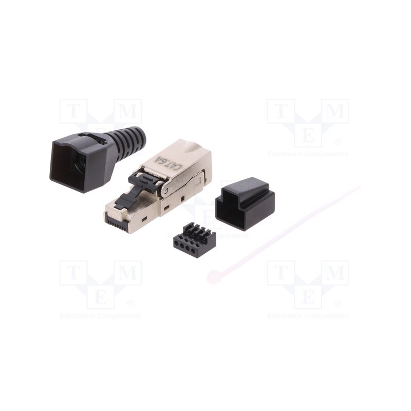 1 pcs x LOGILINK - MP0044 - Plug, RJ45, PIN: 8, Cat: 6a, shielded, Layout: 8p8c, RJ45 plug, male