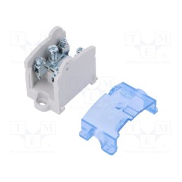 1 pcs x POKu00d3J - A13-6018 - Splice terminal: rail, ways: 1, terminals: 5, grey, screw terminal