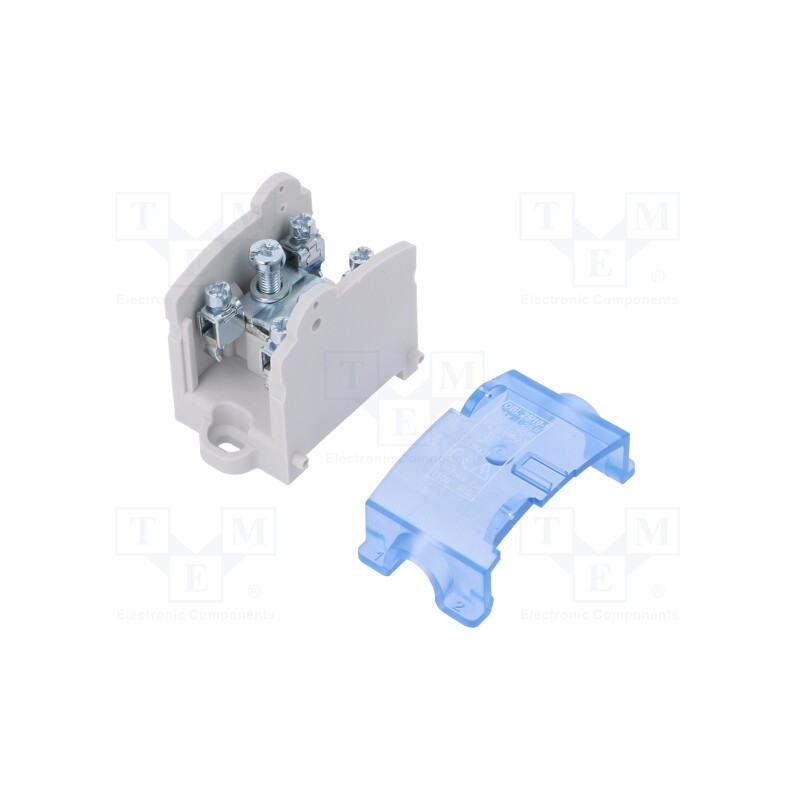 1 pcs x POKu00d3J - A13-6018 - Splice terminal: rail, ways: 1, terminals: 5, grey, screw terminal