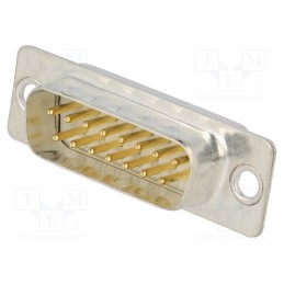 1 pcs x HARTING - 9670155604 - D-Sub, PIN: 15, plug, male, soldering, Type: turned contacts