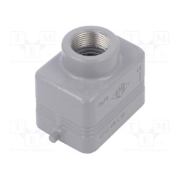 1 pcs x ILME - CHV 06 L16 - Enclosure: for HDC connectors, C-TYPE, size 44.27, Gland holes: 1