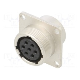 1 pcs x HIROSE - JR16RK-7S - Connector: circular, JR, socket, female, straight, PIN: 7, 10A, M22x1