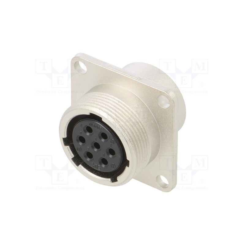 1 pcs x HIROSE - JR16RK-7S - Connector: circular, JR, socket, female, straight, PIN: 7, 10A, M22x1