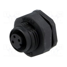 1 pcs x AMPHENOL LTW - MSAP-03PFFS-SF8002 - Socket, M12, PIN: 3, female, A code-DeviceNet / CANopen, soldering