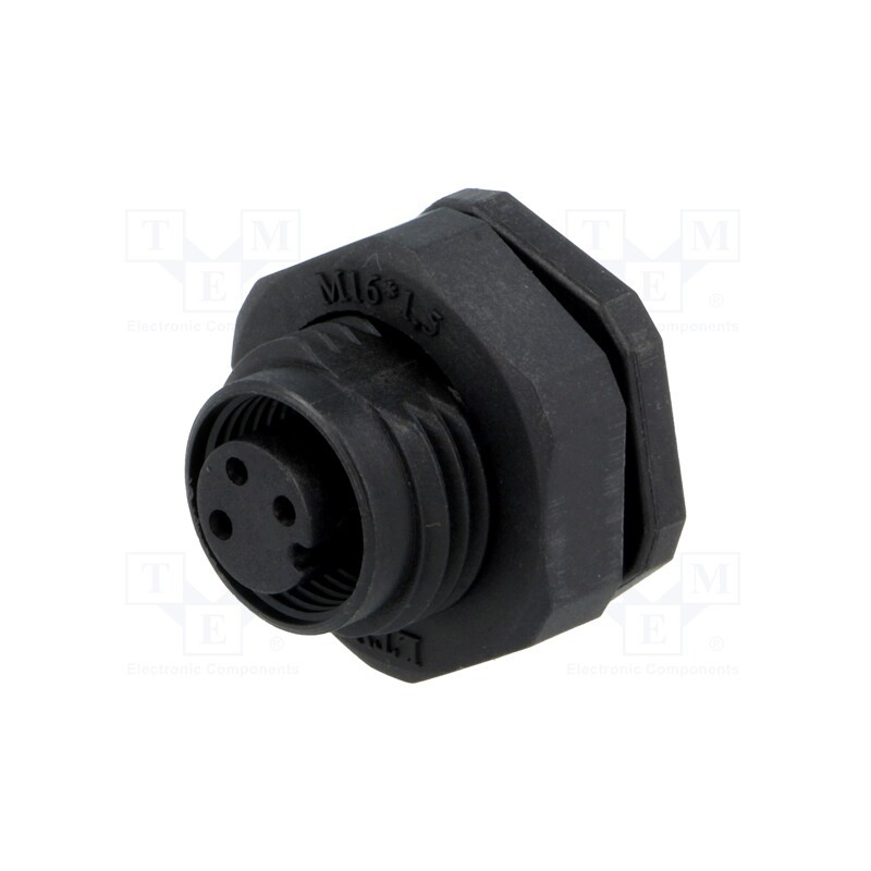 1 pcs x AMPHENOL LTW - MSAP-03PFFS-SF8002 - Socket, M12, PIN: 3, female, A code-DeviceNet / CANopen, soldering